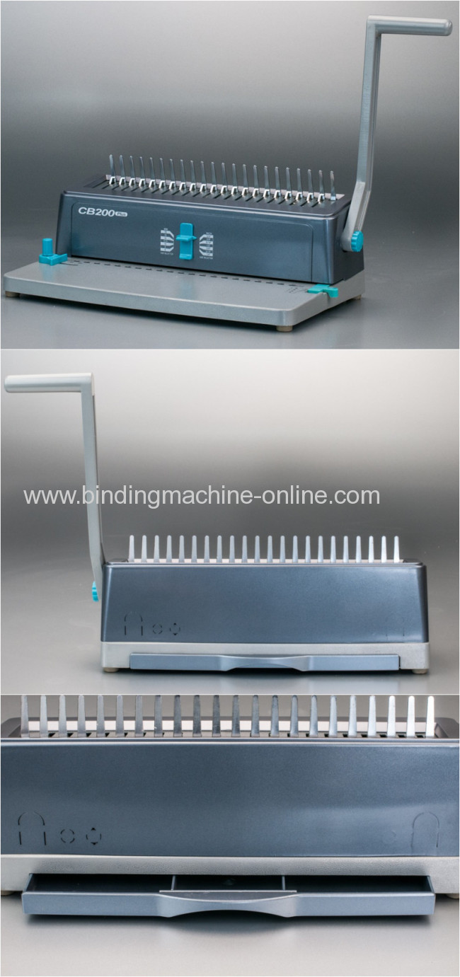 Plastic comb binding systems