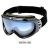 PC + UV and TPU Snow Boarding Goggles, Side Buckle with Plate Metal Color