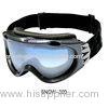 PC + UV and TPU Snow Boarding Goggles, Side Buckle with Plate Metal Color