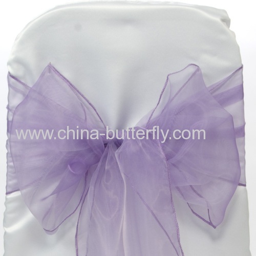 Organza chair sashes/ wedding decoration/Chair bowes/Chair covers