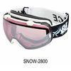 Tpu Flexible Frame White And Pink Cool Snowboard Ski Goggles With Anti Fog Dual Lens