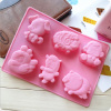 Chinese zodiac Animal cake mold pudding mold soap mold DIY 40G