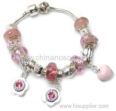 Fashionable Metal Bracelets with Acylic-Beads