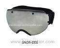 Silver Mirror Lens Snow Ski Goggles Helmet Compatible Goggles For Outdoor Skating