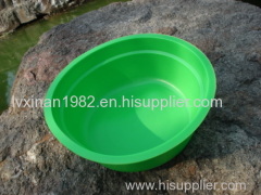 Rubber PVC bowl basin folding bait pots fishing bait tray