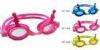 Pink Yellow Cute Professional Junior Swimming Goggles With Anti-Fog, Uv Protected Lens (CF-1800)
