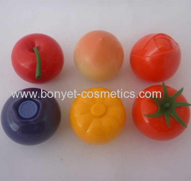 peach shape lip balm case