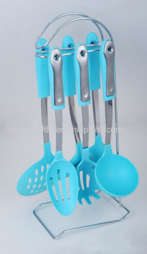  Supply kitchen sets hotel kitchen spatula spoon flour Grilled 7 Set Cookware Set Gift Set