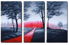 100% Hand-painted Home Decoration Ready to Hang Landscape Oil Painting(LA3-126)