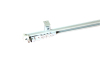 White Single Aluminum Curtain Rails