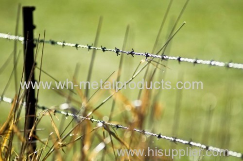 ranch barbed wire fence