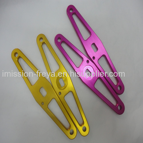 Red anodized cnc machined aluminum parts