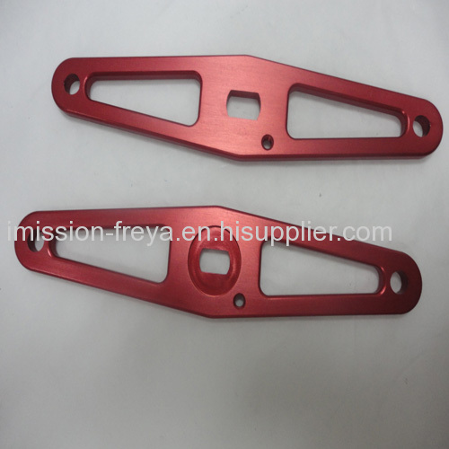 Red anodized cnc machined aluminum parts
