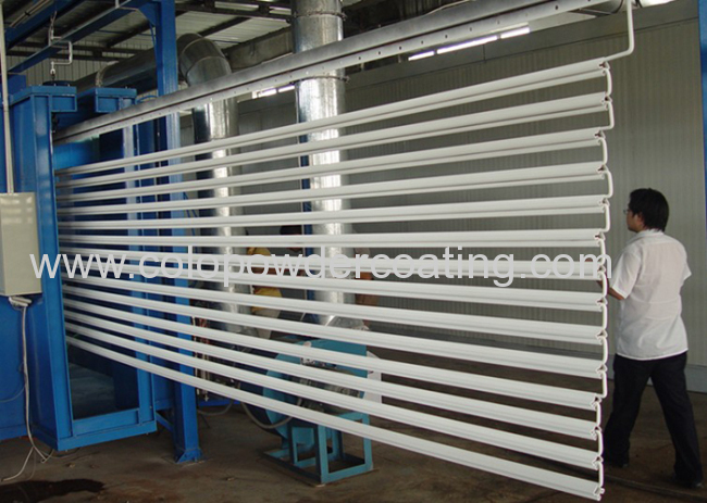 Aluminium window & door frame powder coating line 