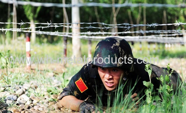 army barb wire fence