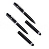 Promotional 4 in 1 stylus metal ballpen with laser and LED