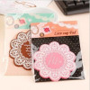 silicone anti slip cup coaster with flower design