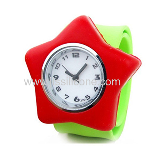 Customized Star-Shaped Silicone slap watch