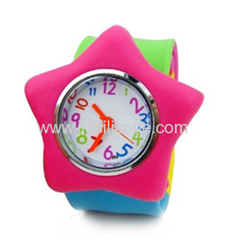 Customized Star-Shaped Silicone slap watch