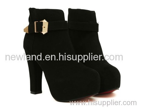 2013 suede super high heel lady martin ankle boots