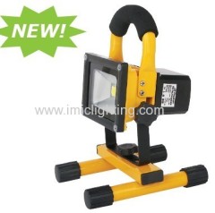 10W IP65 rechargeable emergency Dimming SOS RGB LED Floodlight with portable stand