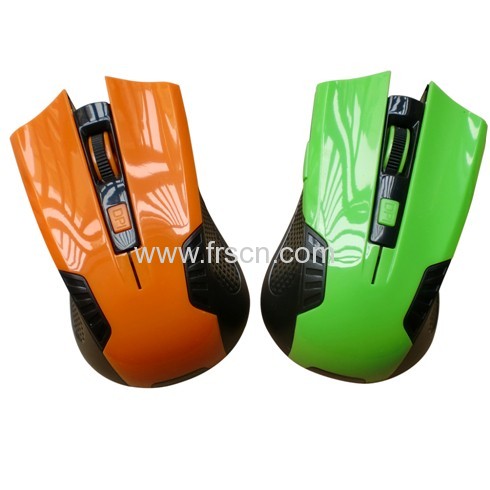 Green shiny oil print computer dpi wireless mice