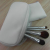 4pcs cosmetic brushes set with white cosmetic bag