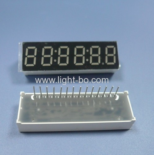 Ultra bright blue 0.36 inch 6 digit common anode seven segment led display
