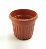 Terracotta plastic flower pots& Rounded flower pot & garden planters ,flowerpot,nursery pot ,plant container