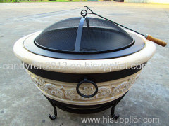 Magnesia fiberglass fire pits