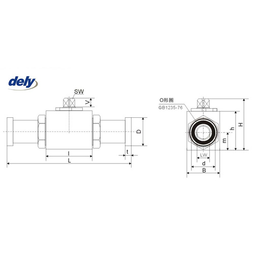 BKH-SAE-FS, MKH-SAE-FS 2 way high pressure ball valve pipe connector