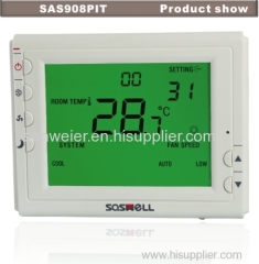 LCD display room thermostat for air conditioning system