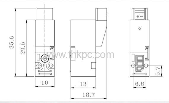 HB10-M Series 10mm 3/2 way Pilot Valve