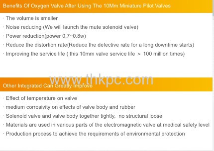 THK-MP-08(1/4 ) 4/2 way Oxygen solenoid valves