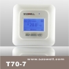 blue backlight room thermostat