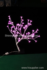 LED tree light Cherry pink warm white flower wedding holiday hotel LED string room decoration Valentine day garden