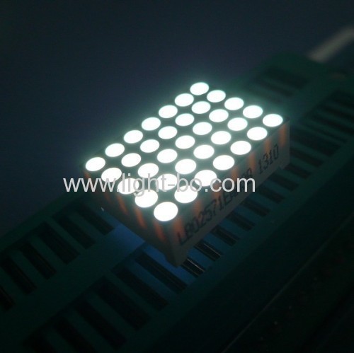Pure Green 0.7  5*7 dot matrix led display row cathode column anode for home appliance