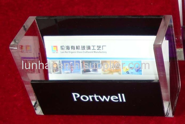 acrylic name card holder