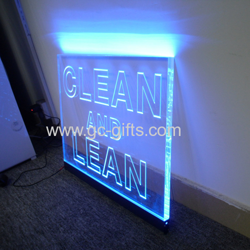 Acrylic clean and lean billboard