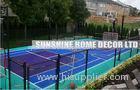 Commercial Tile Interlocking Floor Tiles , Recycled Badminton Court Surface