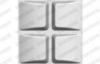 Eco - Friendly Plastic 3D Decorative Wall Panels Square Patterns For Bathroom