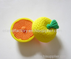Novelty Orange Fruit Erasers