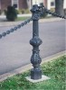 casting cast iron traffic safe road bollard made in china