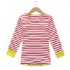 Women wind dovetail stripe long sleeve T-shirt