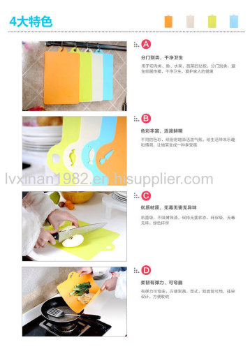 Plastic echo friendly cutting board chopping board block for wholesale bloko