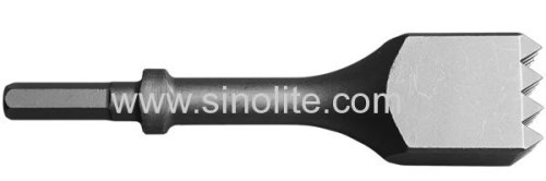 Hex shank oval collar chipping hammer chisel