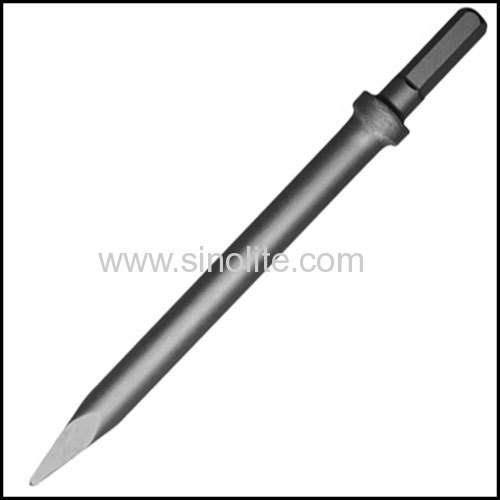 Hex shank oval collar chipping hammer chisel