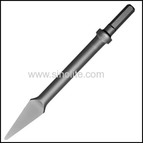 Hex shank oval collar chipping hammer chisel