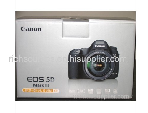 Canon EOS 5D Mark III 22.3 MP DSLR Camera/Canon 24-105mm f/4L IS USM AF Lens