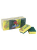 Color Printed Sponge with Scouring Pad, Kitchen cleaning